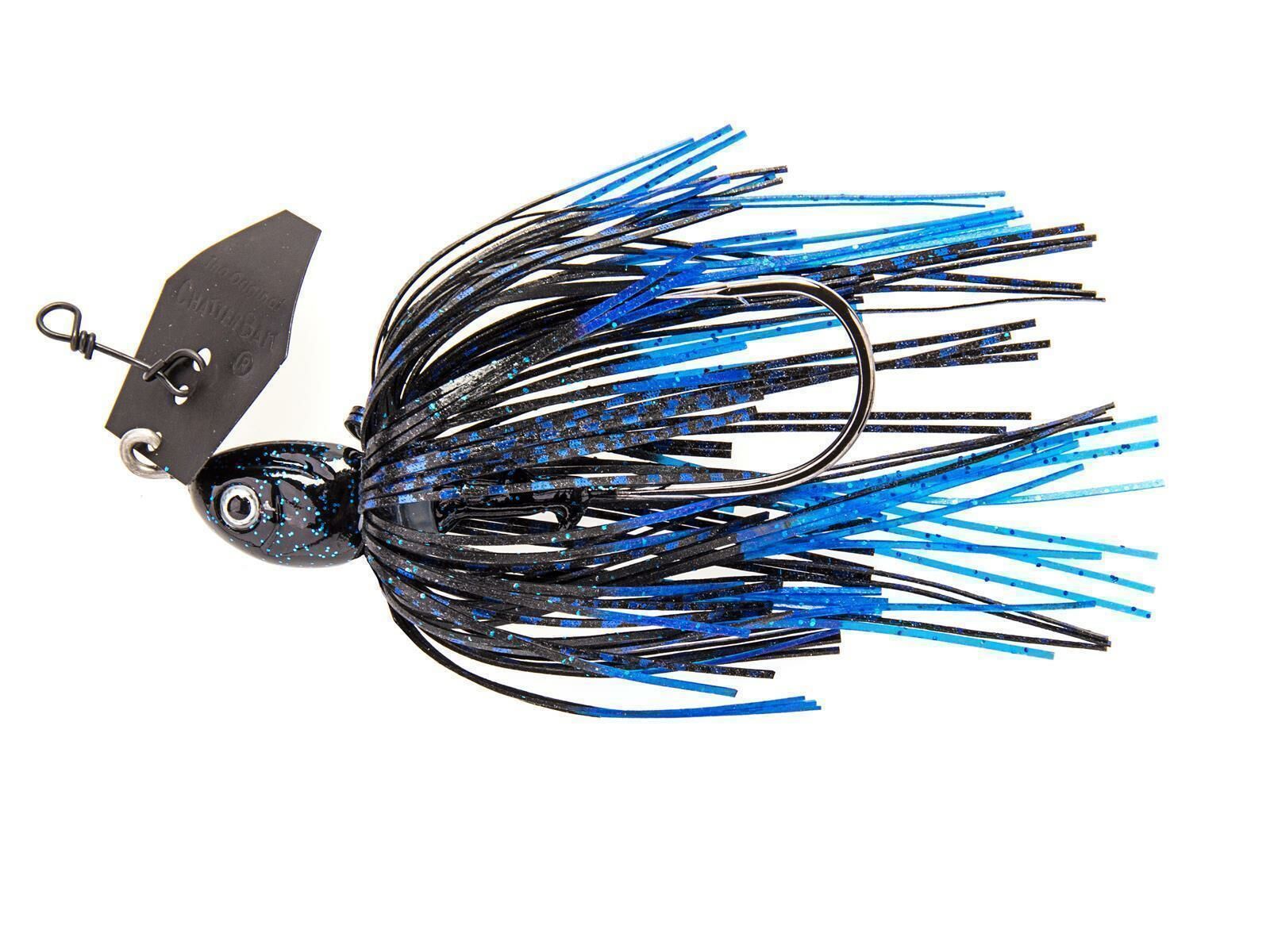 10.5g Project Z ChatterBait - Black / Blue(Z-Man)