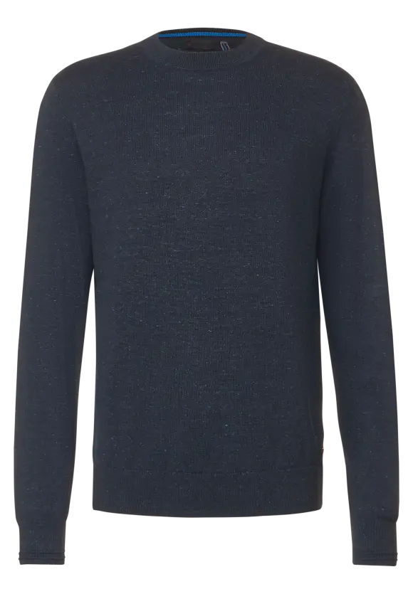 Basic Melange Pullover - eclipse blue melange