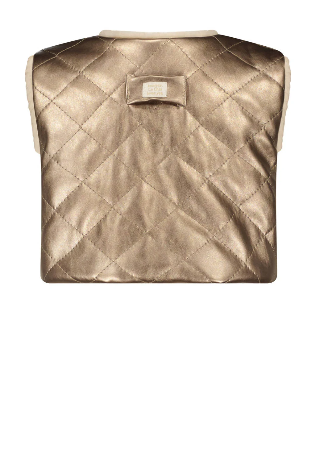 Le Chic reversible gilet EMOBLA ivoor/goud
