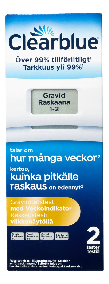 Clearblue Digital Graviditetstest m. Ugeindikator - 2 stk.