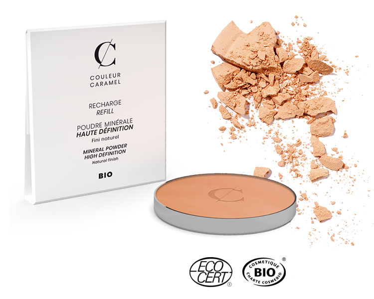 Couleur Caramel - Poudre Minéral HD Compacte BIO - REFILL, 7,5g