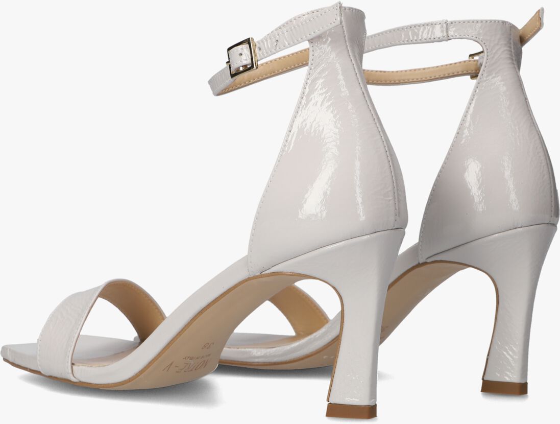 witte notre-v sandalen met hak 86605
