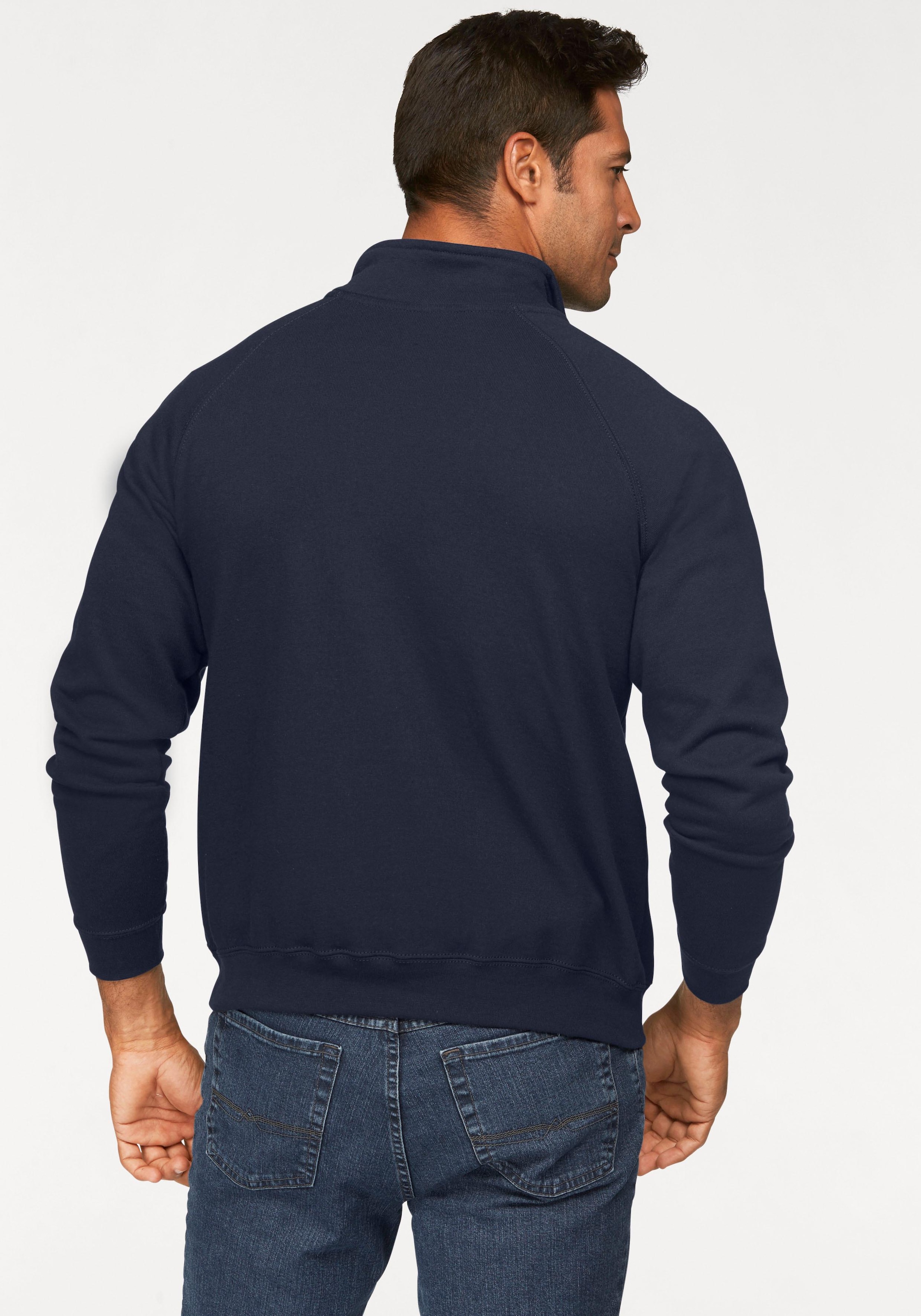 Fruit of the Loom Sweatshirt , mit Reissverschluss
