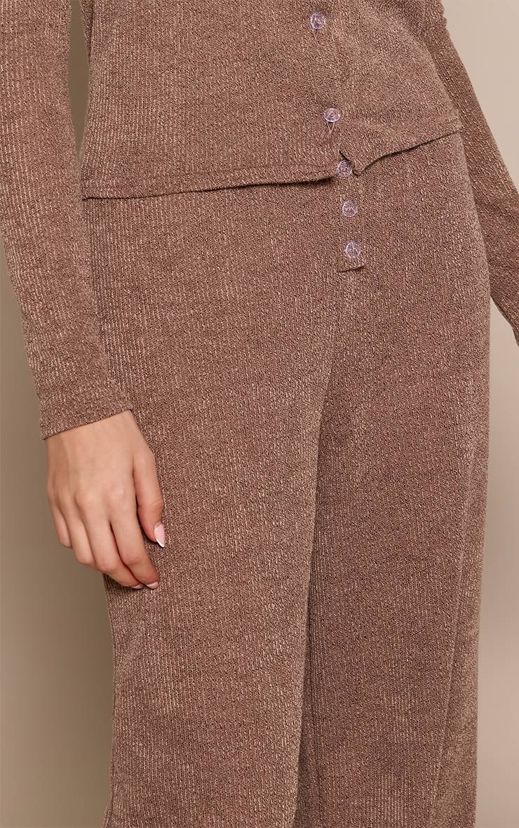Moka Pantalon Décontracté Côtelé Chiné