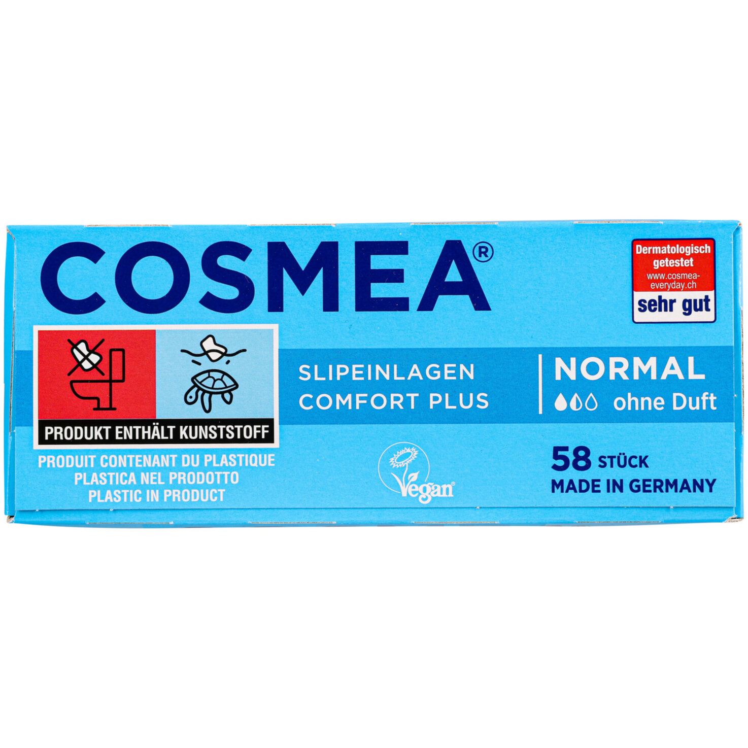 COSMEA Slipeinlagen Normal 58 Stück