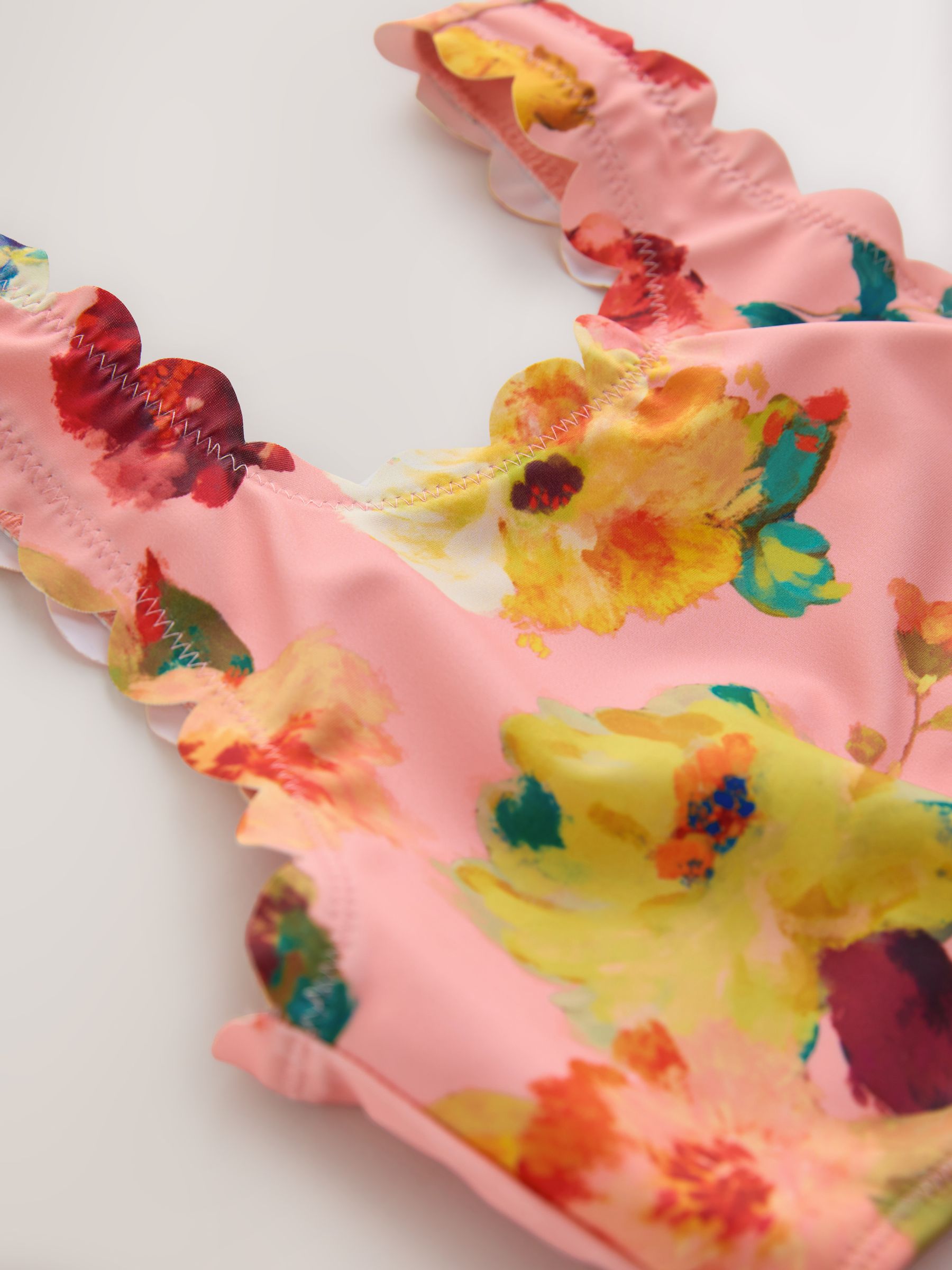 Roze - Floral Scallop Bikini (3-16yrs)