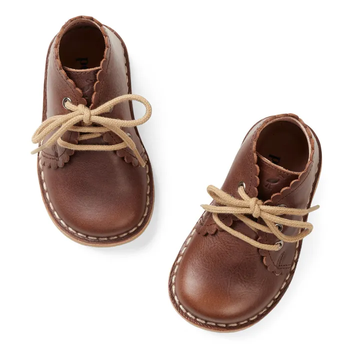 Petit Nord Boots Scallop | Marron