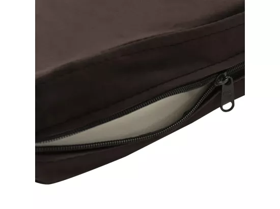 Canapé pour chien Marron 81x43x31 cm Peluche et similicuir