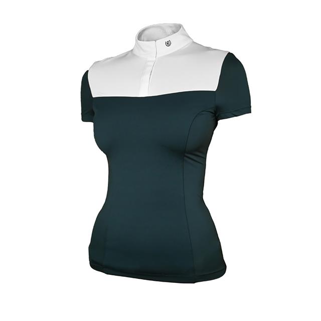 Wedstrijdshirt Equestrian Stockholm Dramatic Monday Fine Line Donkergroen