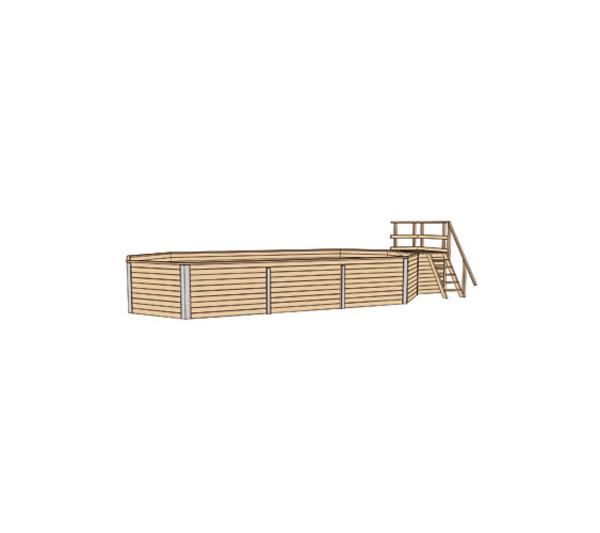 Weka Schwimmbad 594 A, inkl. Technikraum und
