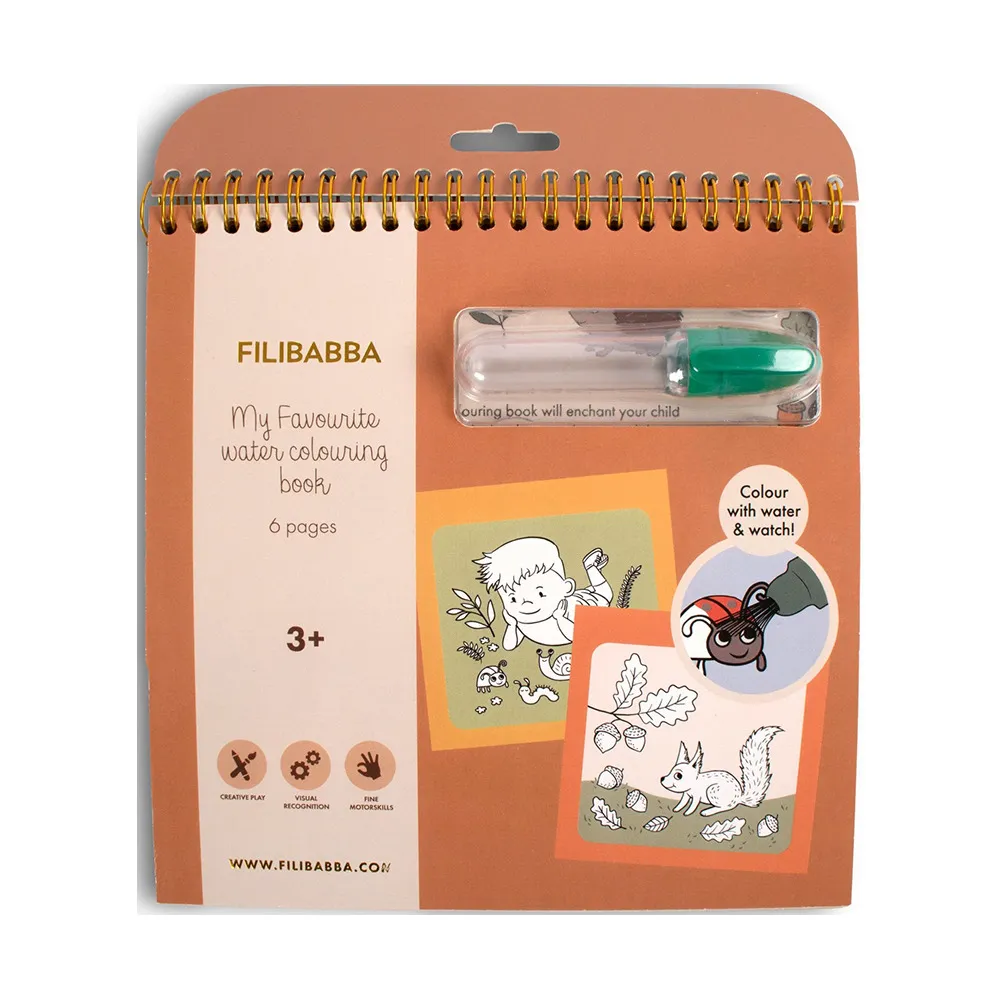 Filibabba Min Yndlings Vandmalebog i Skoven - 1 stk.