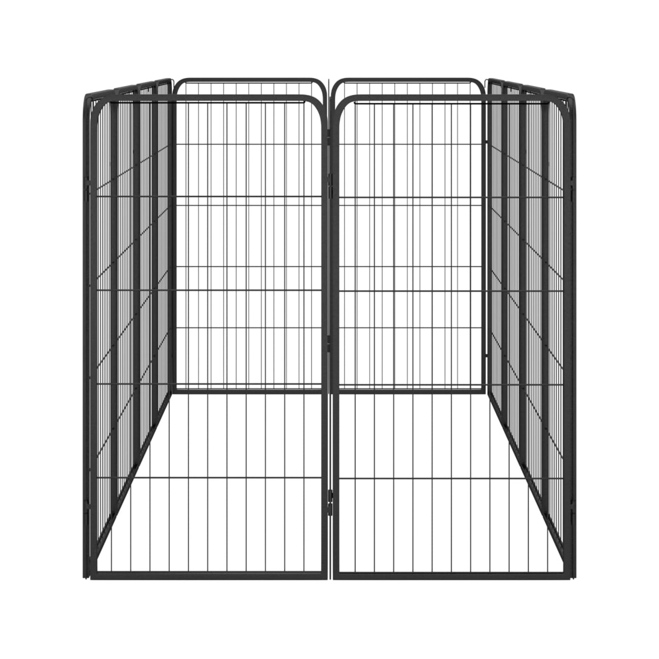VidaXL Hunde Laufstall Stahl Pulverbeschichtet Freilaufgehege mehrere Auswahl 2 m, 1 m, 1 m