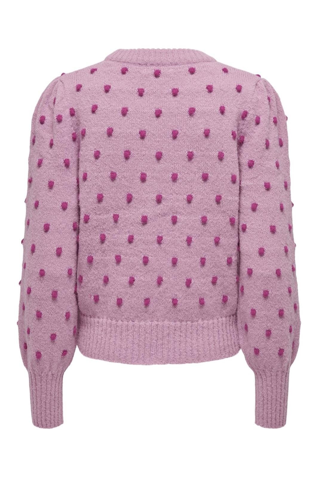 JDY Jdysigrid Life L/S On Puff Pull Knt 4622904 lilas w cactus flower dots