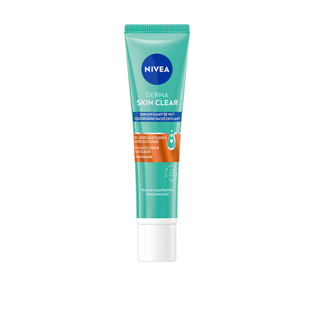 3x Nivea Derma Skin Clear Nacht Exfoliant40 ml