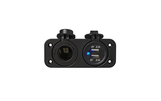 ProPlus Einbau Kit - Doppelsteckdose und USB