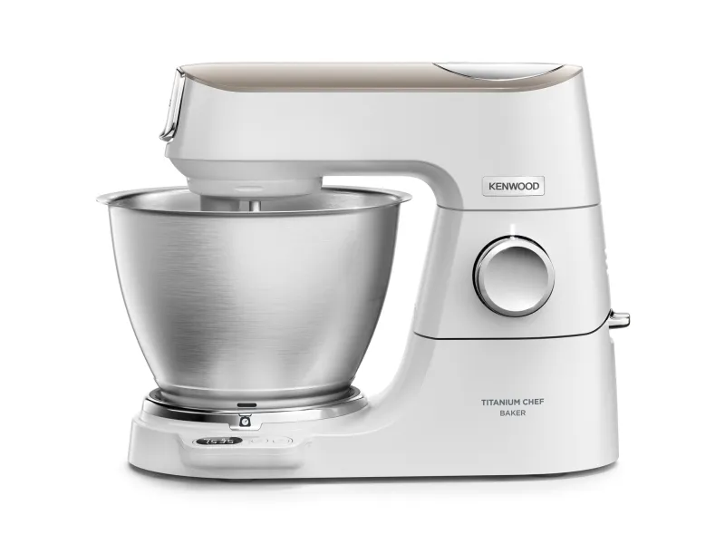 Kenwood Titanium Chef Baker KVC65.001WH - Køkkenmaskine - 1200 W - hvid/champagnecreme