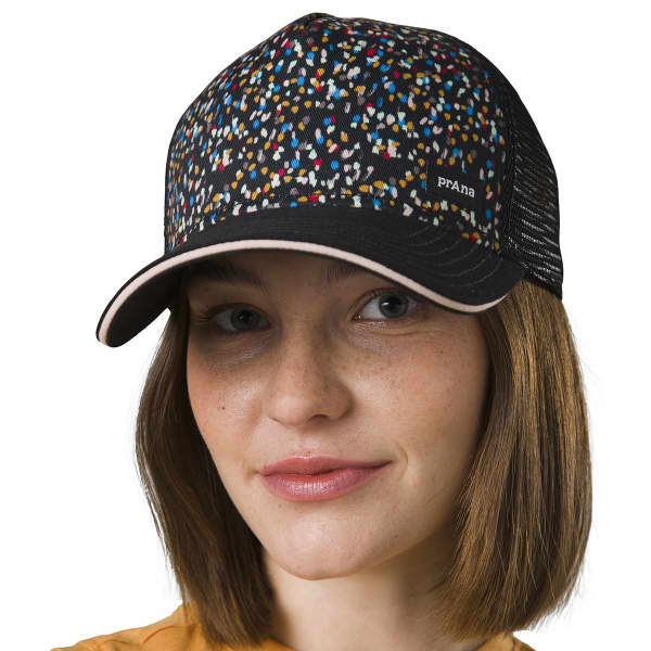 Casquette PRANA LOWER PINES TRUCKER BLACK ALOTTA DOTS
