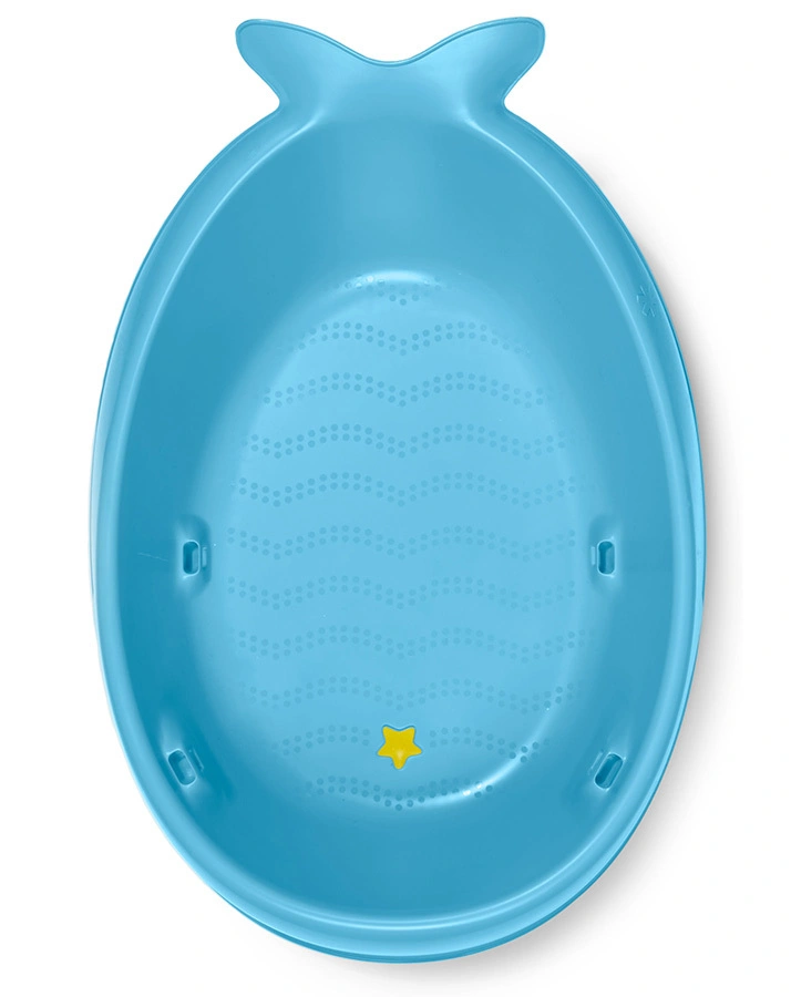 Badewanne MOBY mit 3 Stufen in hellblau