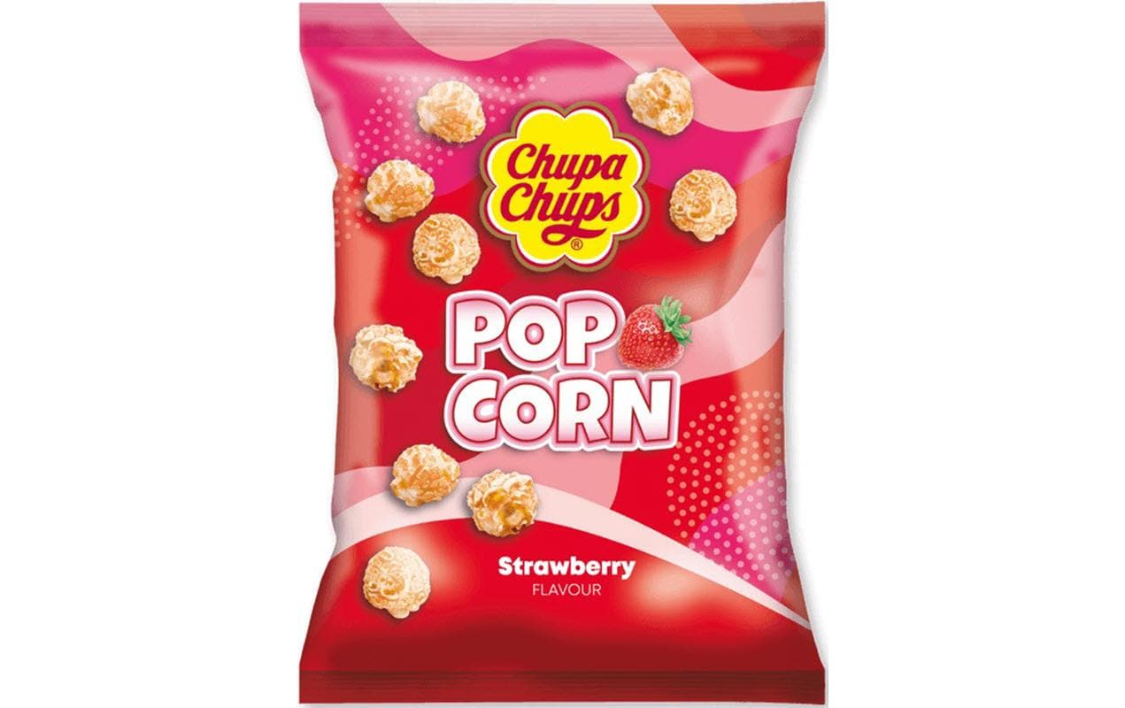 Popcorn Strawberry 90 gGepuffte Maiskörner mit Erdbeeraroma