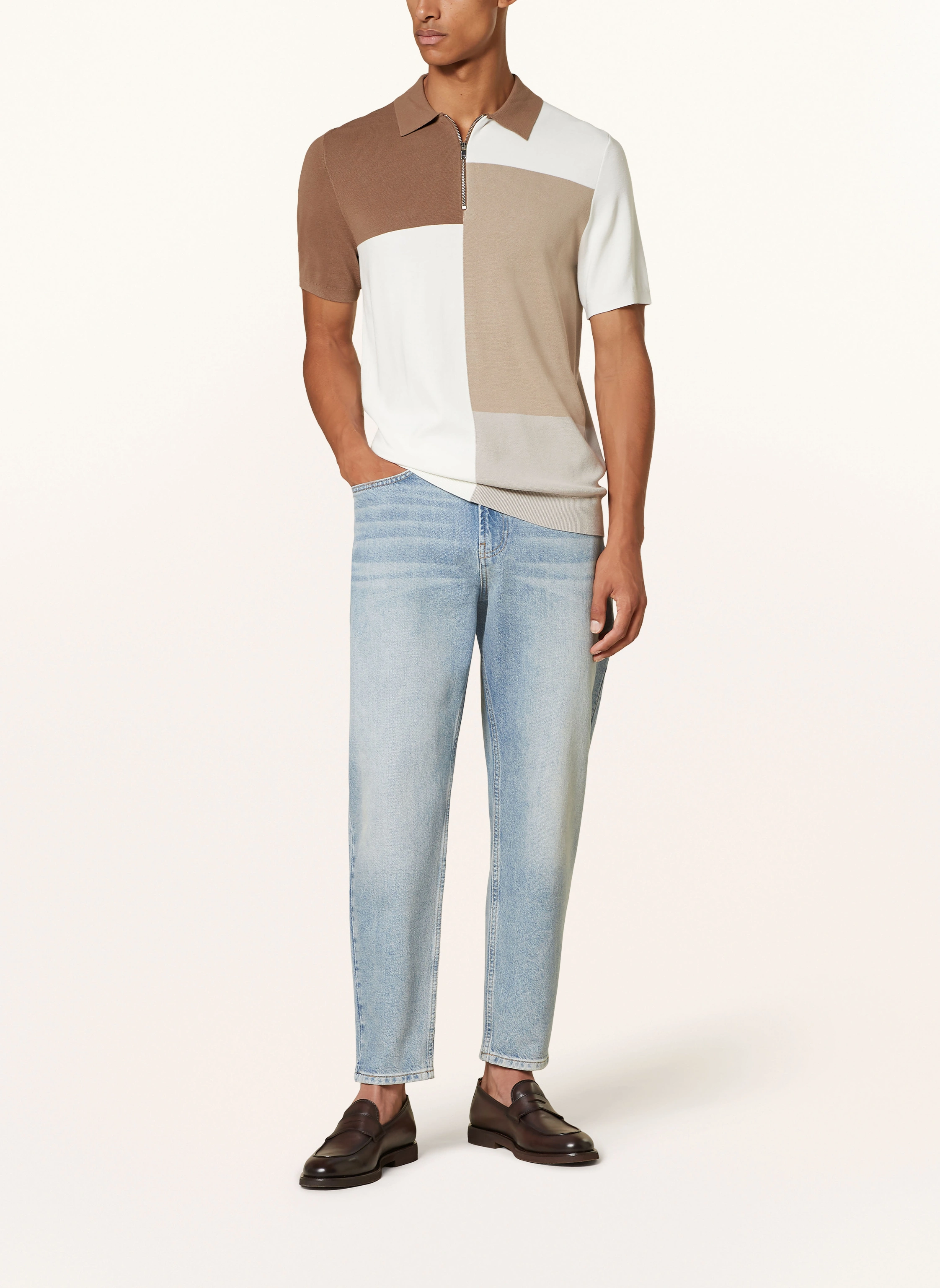 REISS Strick-Poloshirt DELTA