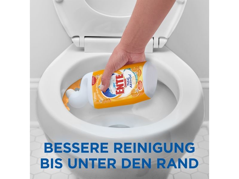 WC-Ente WC-Reiniger Total Aktiv Gel Citrus Splash 3 x 750 m Flüssiger Toilettenreiniger