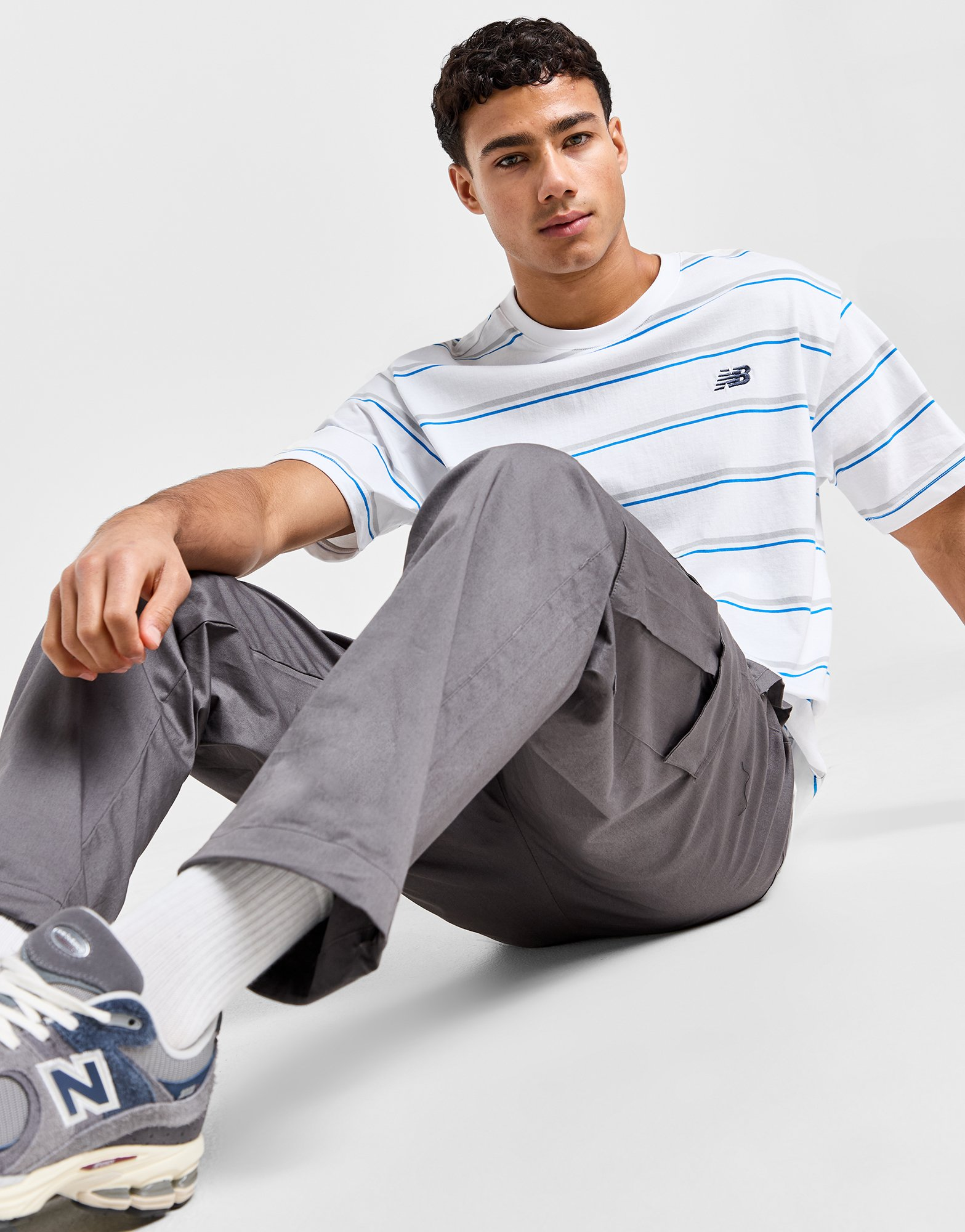 New Balance T-shirt Striped Homme