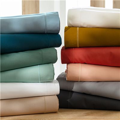 Drap-housse en percale SUPER grands bonnets (40 cm) Lauréat