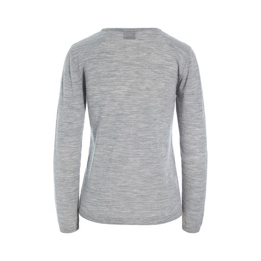 Bitte Kai Rand New Wool Strikbluse, Grey Melange, XXL