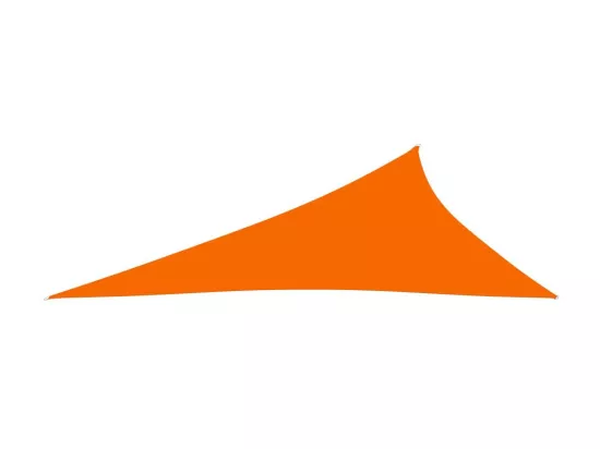 Voile de parasol Tissu Oxford triangulaire 4x5x6,4 m Orange