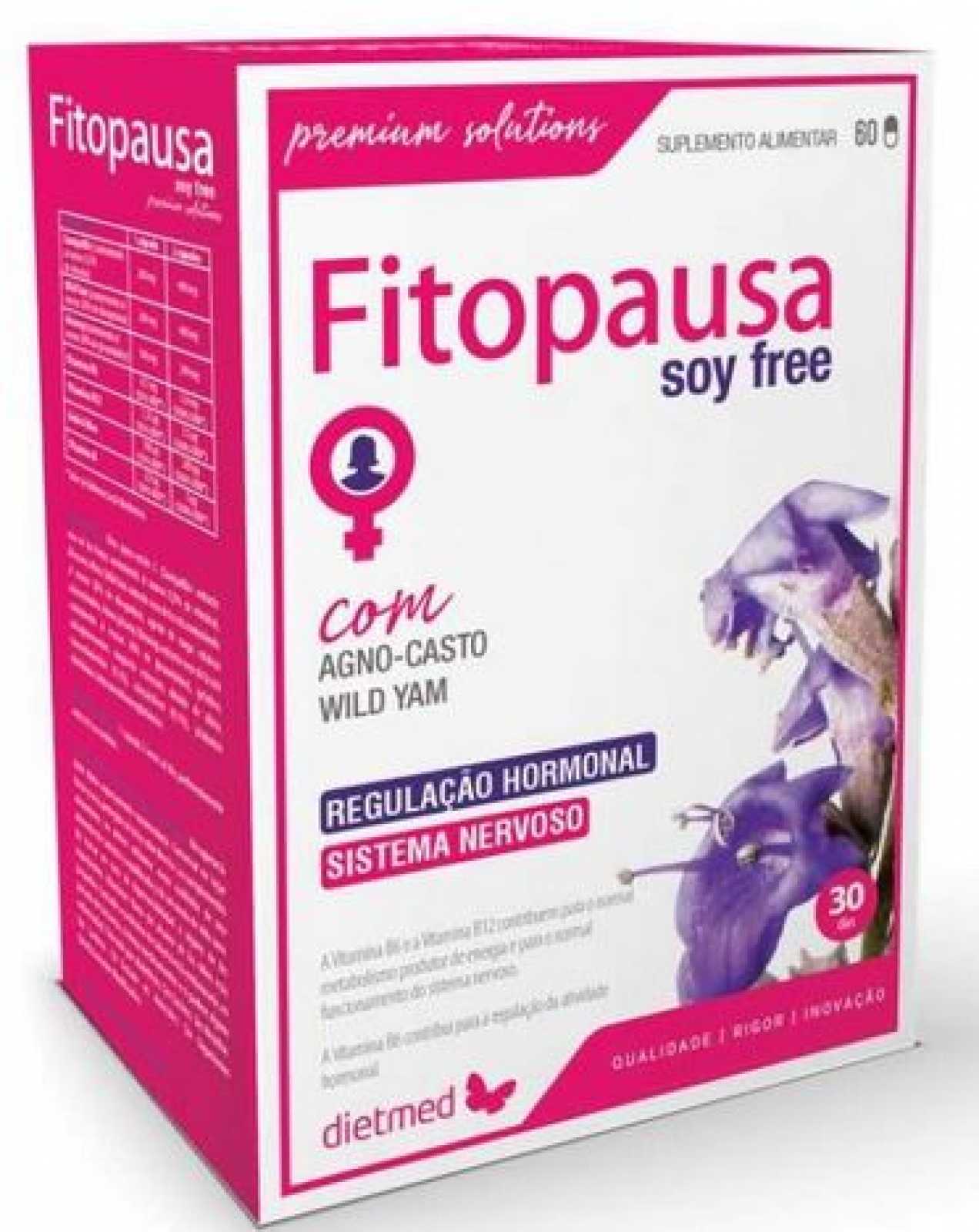 Dietmed Fitopausa Sem Soja 60 Cápsulas