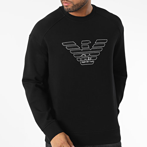 Sweat Crewneck Large 6L1ML8 Noir