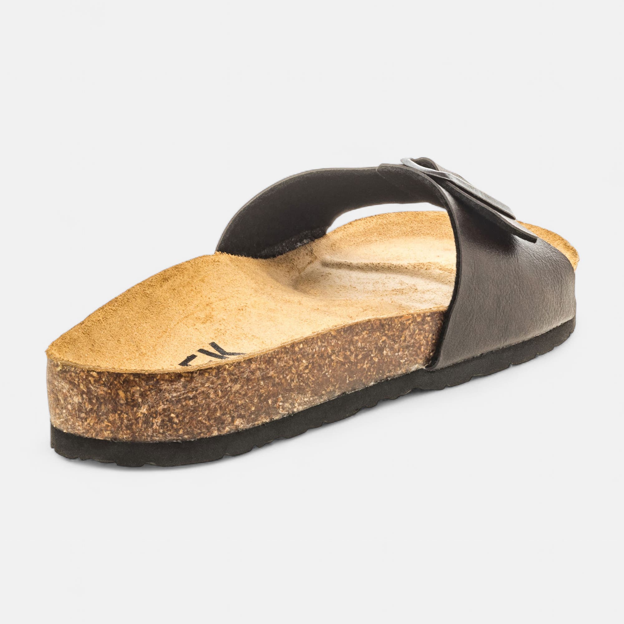 Mules semelle liège Homme marron