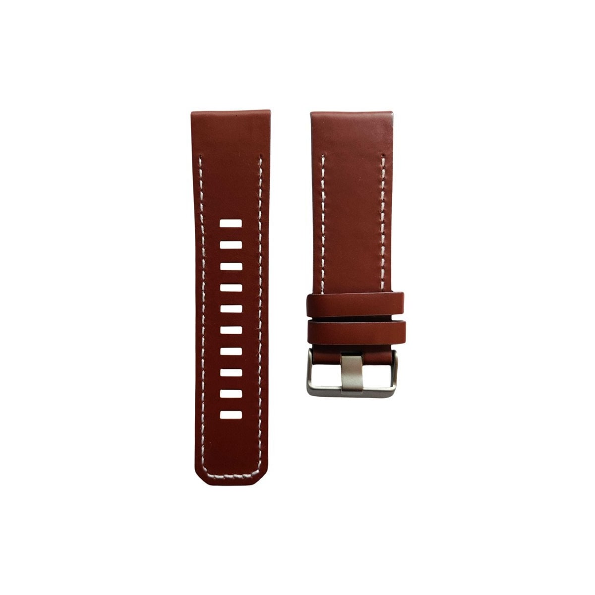Lær klokkereim pin Garmin Descent Mk2 - Brun
