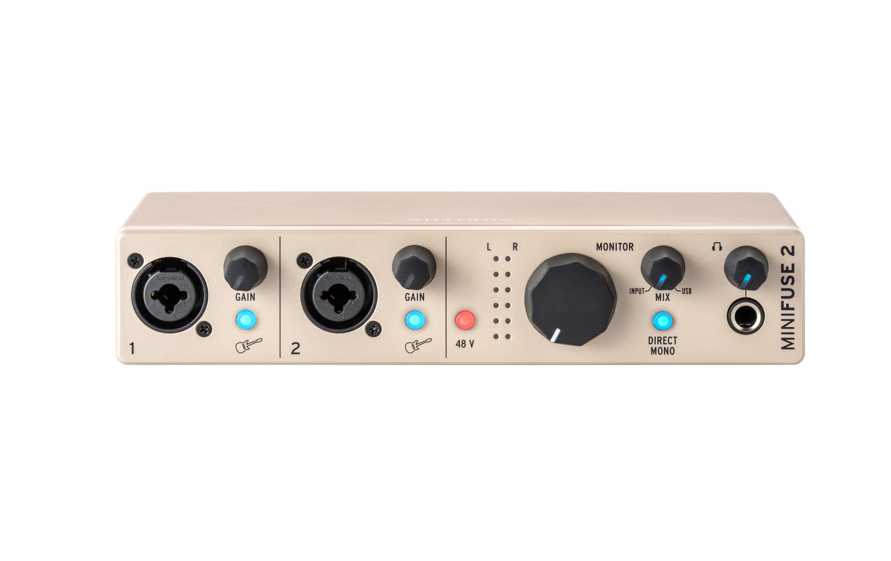 Audio Interface MiniFuse 2 Champagne<br>Vielseitiges 2-Ein- / 2-Ausgangskanal Audio-Interface