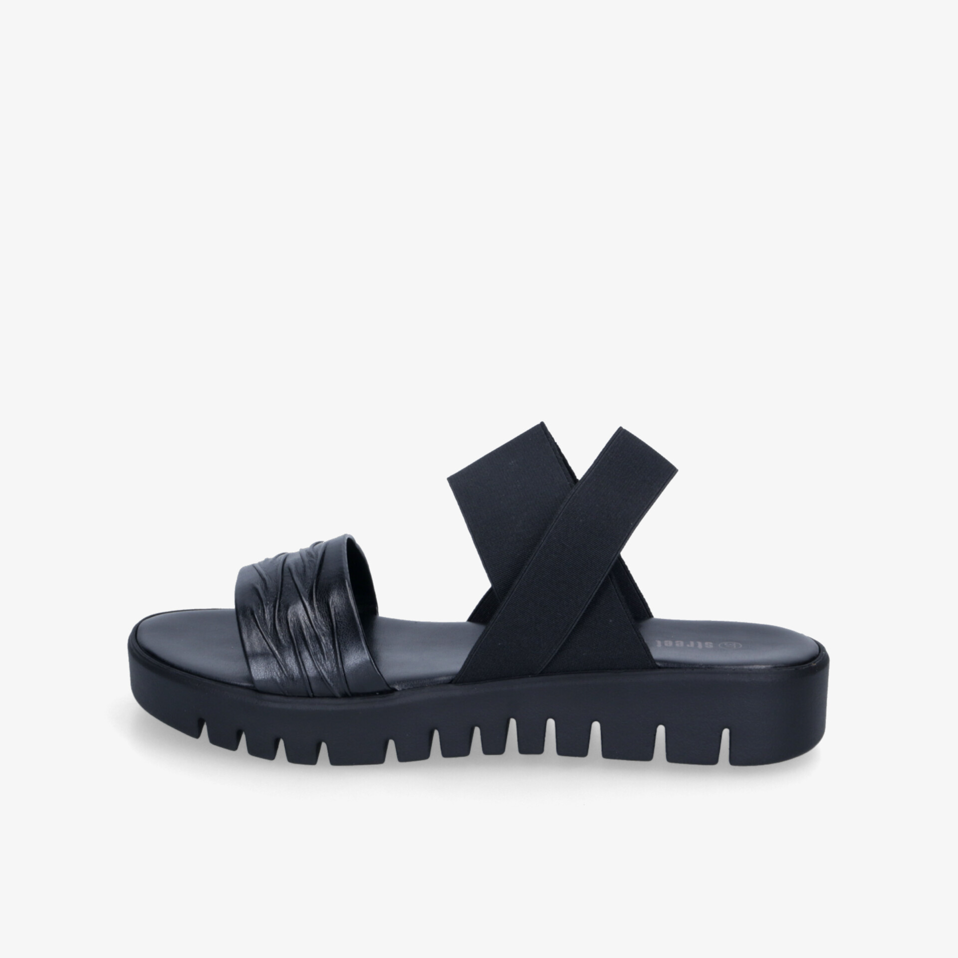 street shoes Damen Plateausandalen schwarz