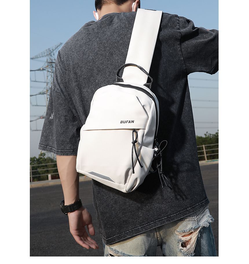 SUNMAN - Nylon Sling Bag met Paneel