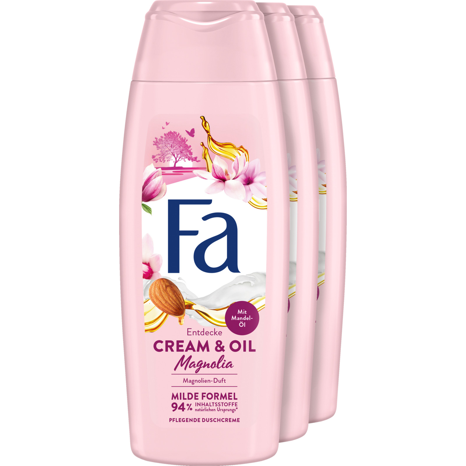 Fa Dusch Cream & Oil Magnolien Duft 3 x 250 ml