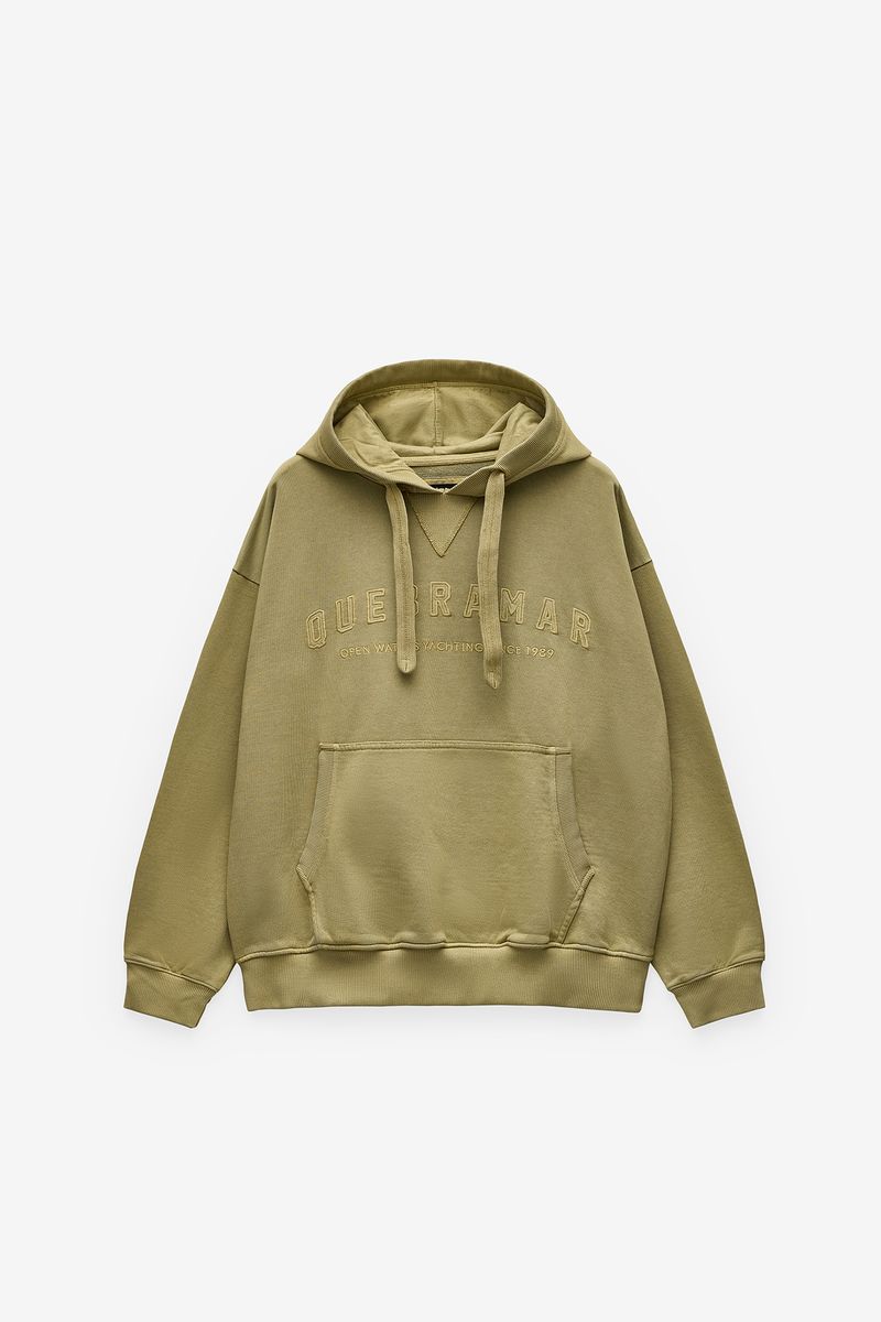 SWEATSHIRT COM CAPUZ COM BORDADO QUEBRAMAR