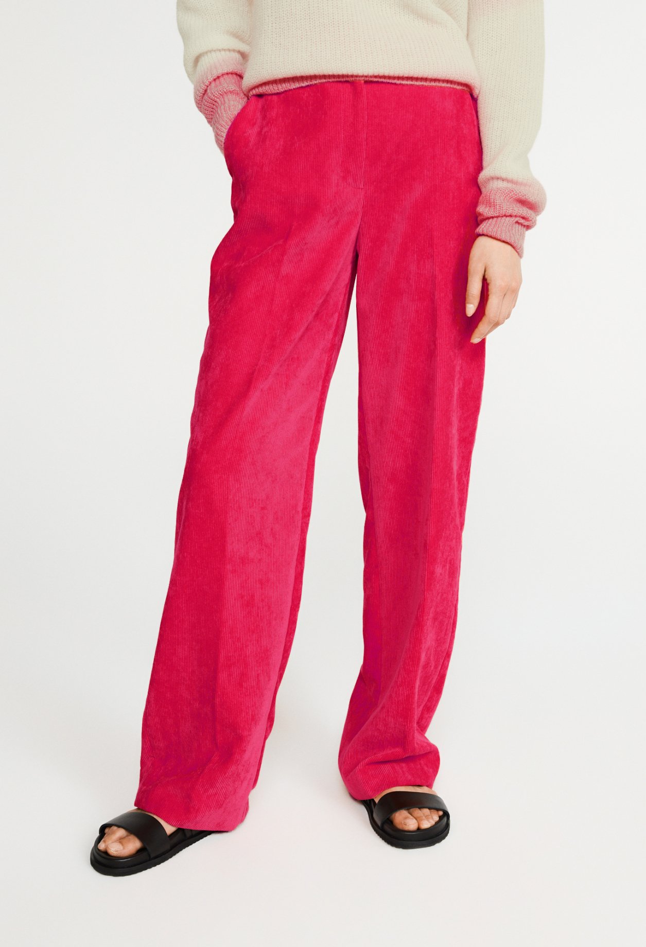 Pantalon en velours c&ocirc;tele