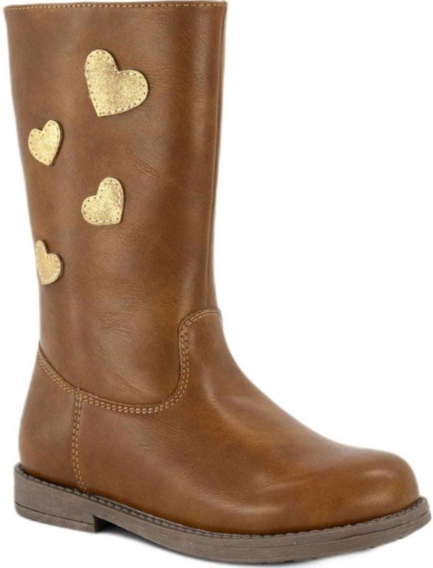 Graceland - Knielaarzen - Cognac/Goud