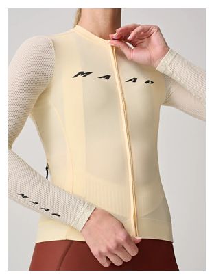 Maillot Manches Longues Maap Evade Pro Base 2.0 Femme Crème