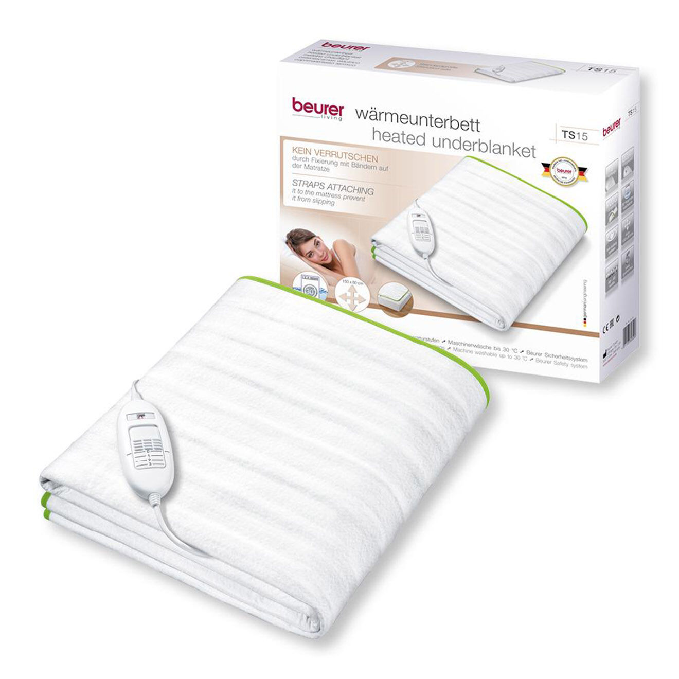 Beurer Chauffe-matelas Basic blanc/vert