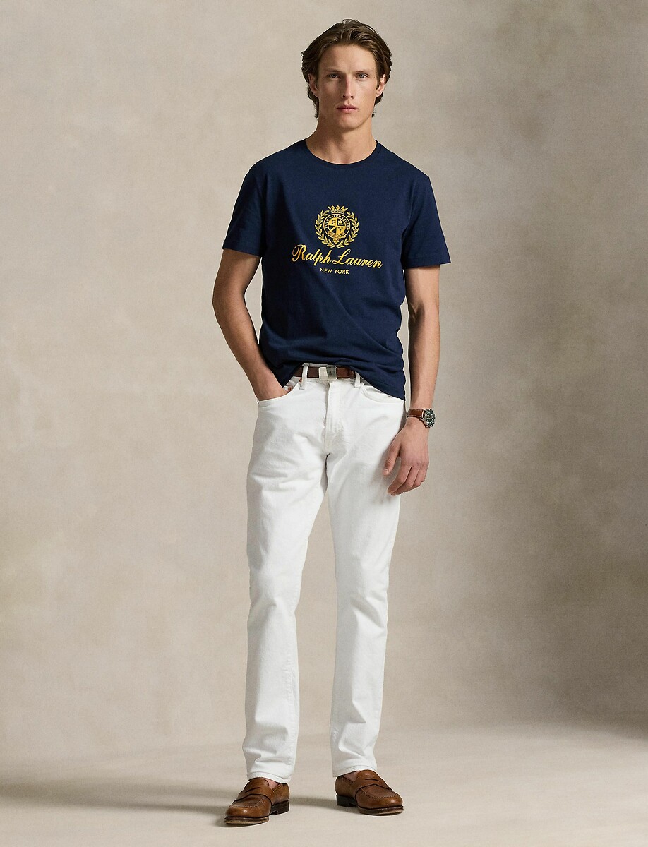 POLO RALPH LAUREN<br>Camiseta de manga comprida com logotipo