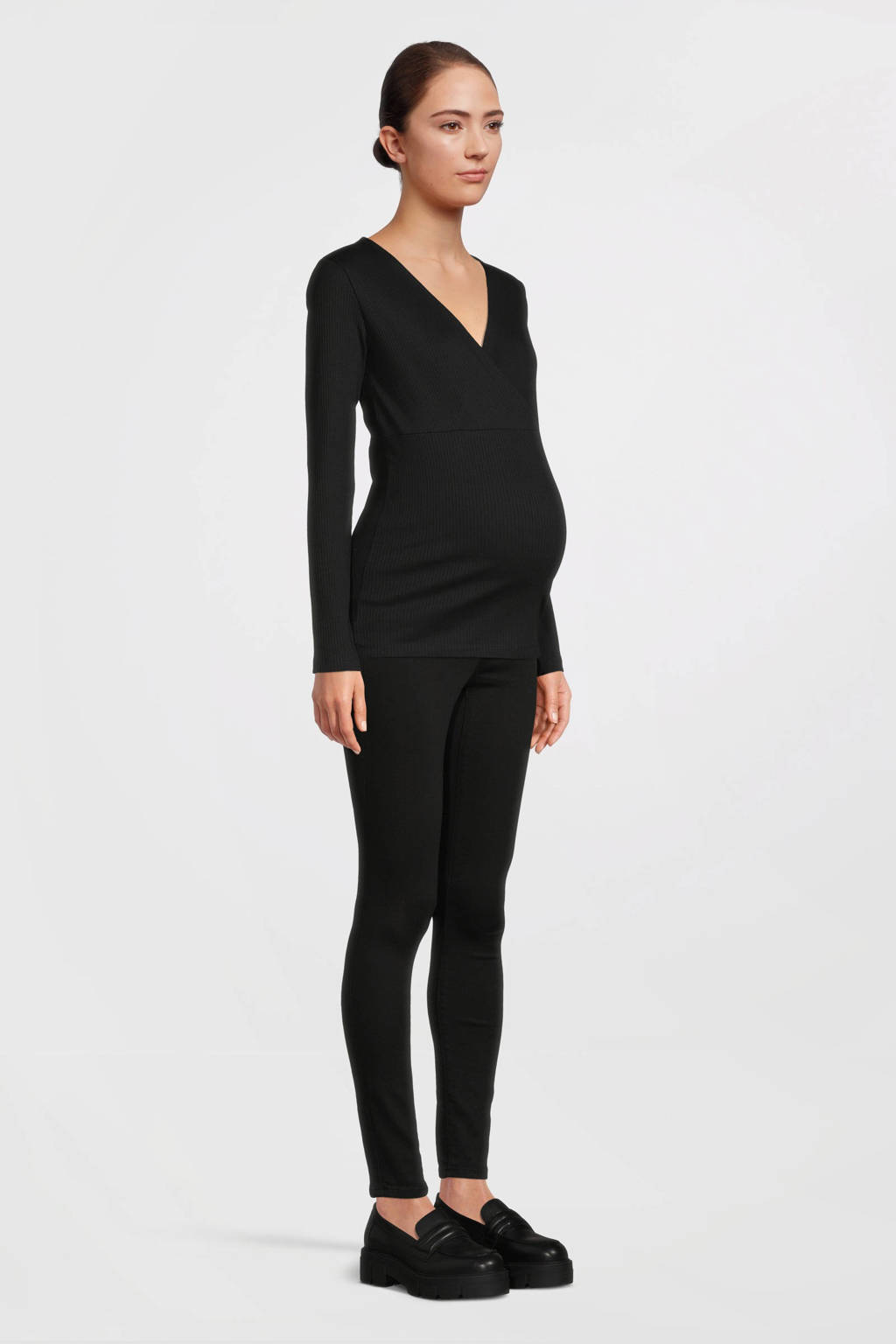 ONLY MATERNITY skinny zwangerschaps jegging OLMRAIN zwart