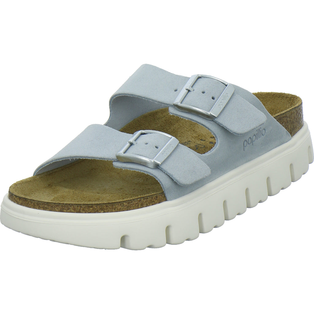 Birkenstock Pantoletten Damen Arizona Platform Hellblau