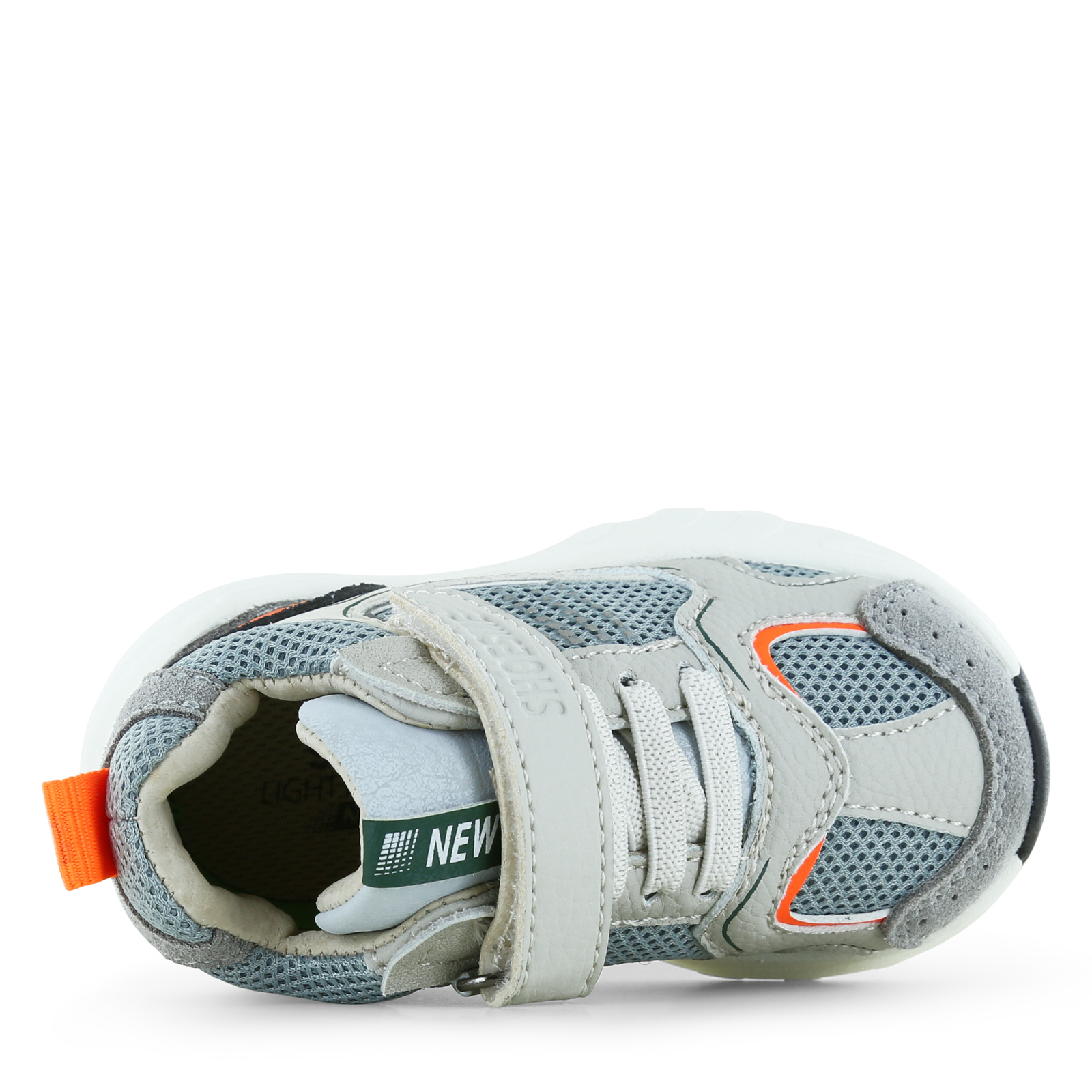 Shoesme grijs sneakertje Mesh, Microfiber leer, Suède | Jongens schoenen