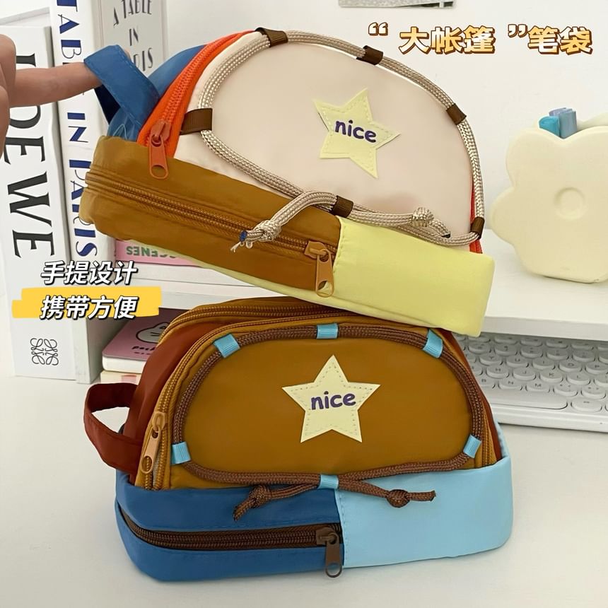 Ribbocco - Sterrenkleurige canvas etui