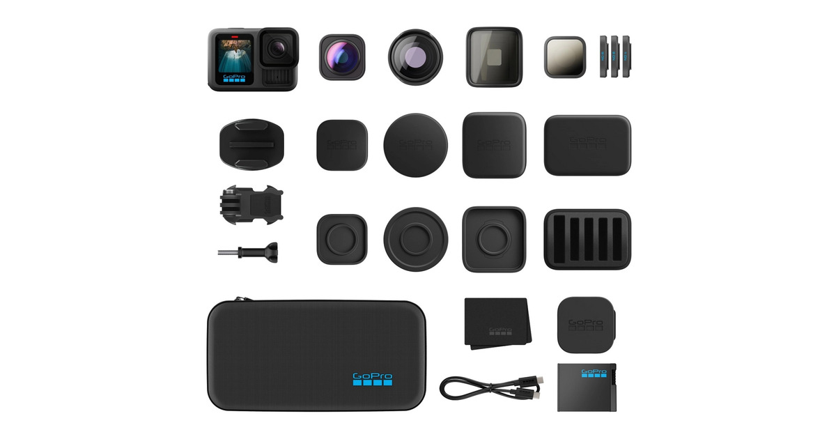 GoProHERO13 Black + Lens Collection videocamera  (Zwart, Bluetooth, Wi-Fi 6)