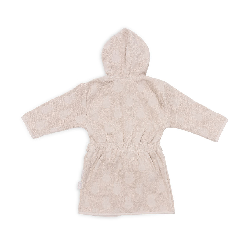 Peignoir de bain éponge 1-2 ans en jacquard Miffy nougat