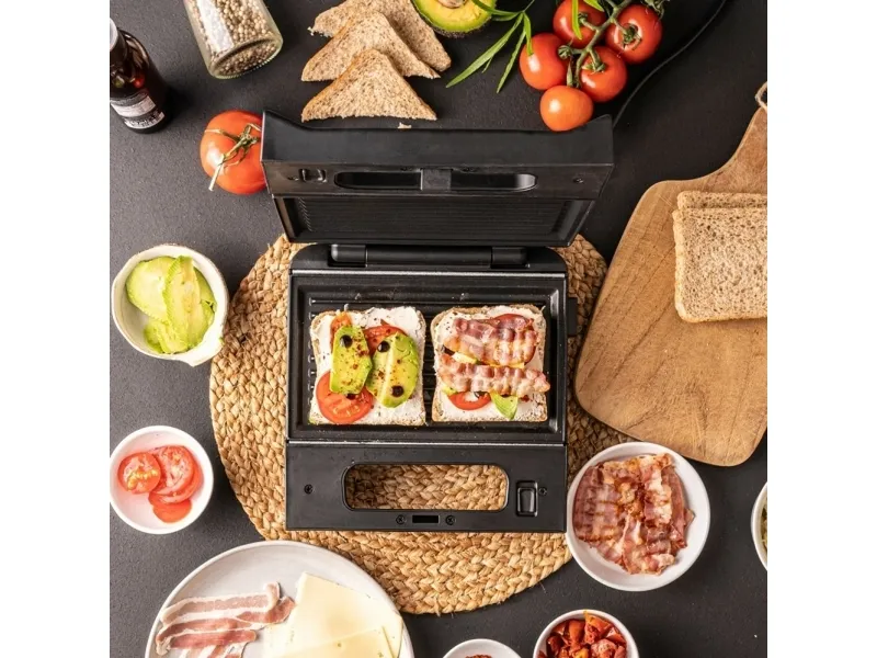 Rommelsbacher SWG 700 - Toaster/grill - elektrisk - sort/rustfrit stål